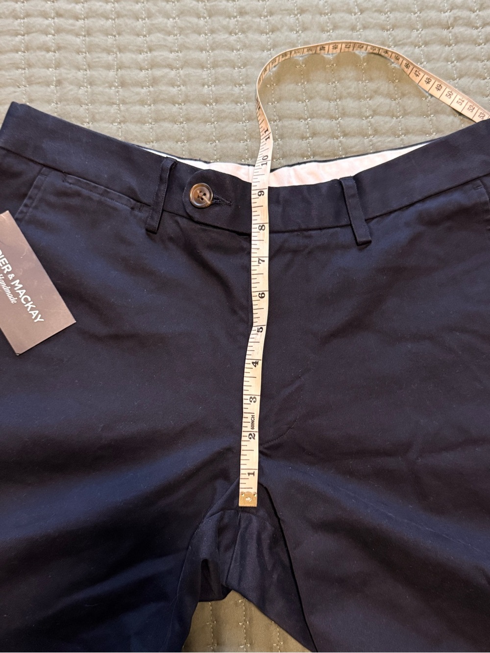 NWT Spier & Mackay Men’s Handmade 100% Cotton Shorts Size 32 - Picture 6 of 7